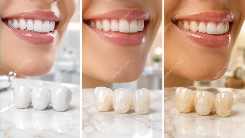 Zirconia vs E-max vs Composite Crowns